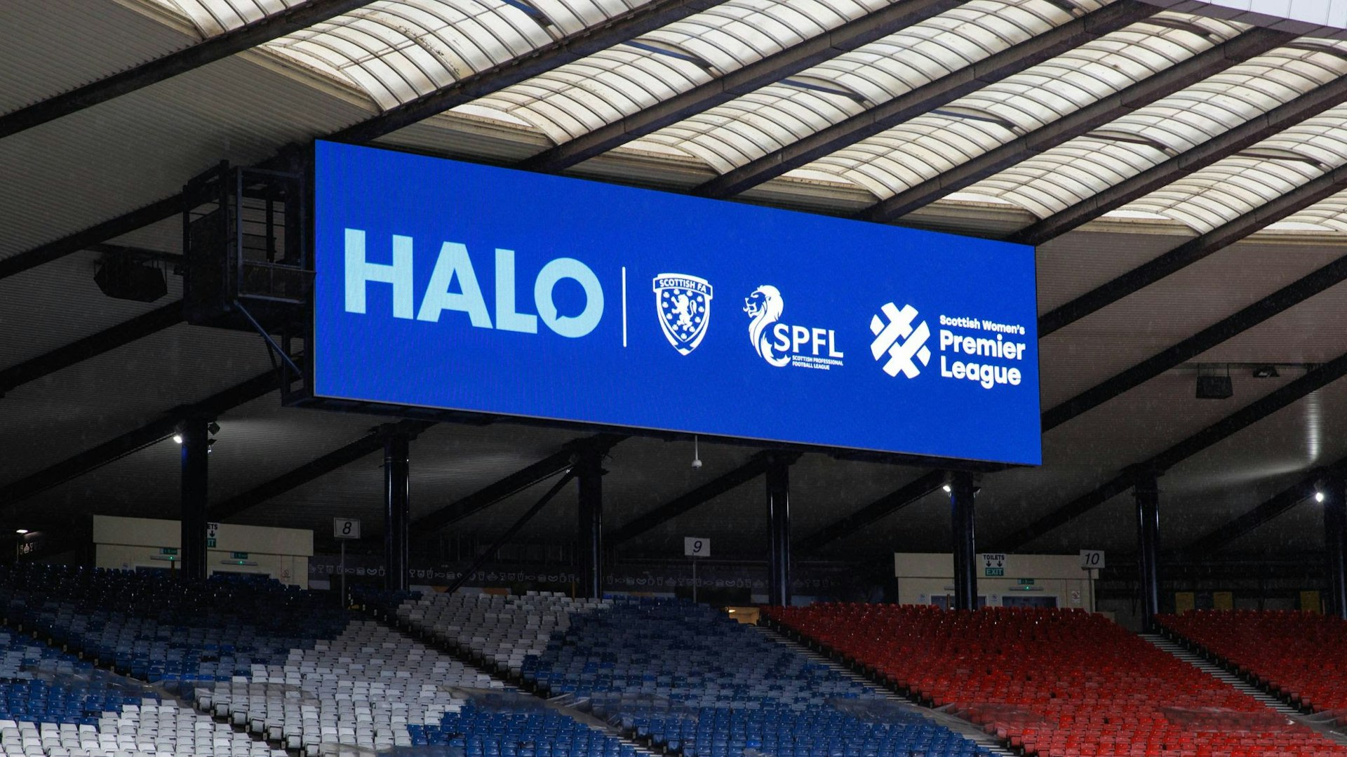 Billboard in stadium